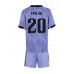 Cheap Real Madrid Vinicius Junior #20 Away Football Kit Children 2022-23 Short Sleeve (+ pants)